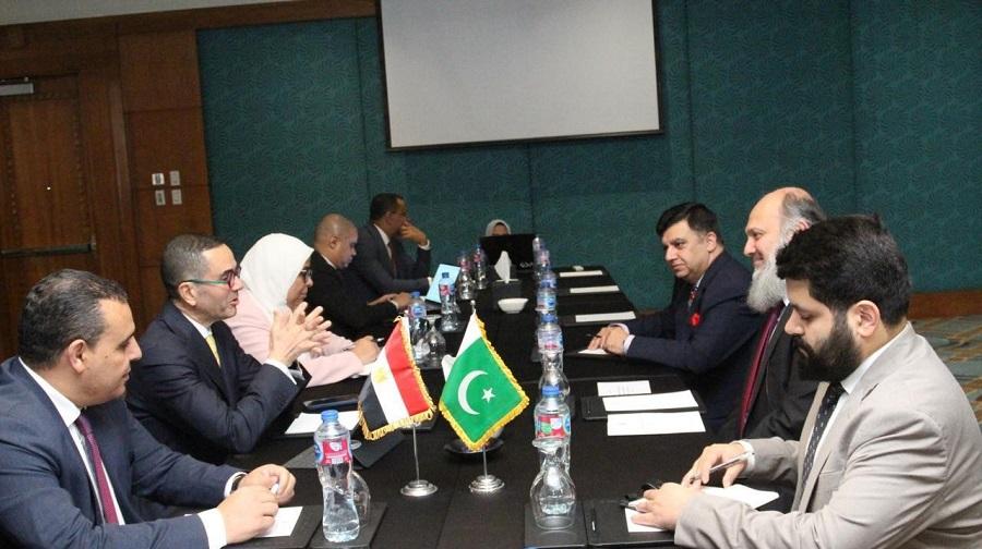 وزير الاستثمار يبحث مع وزير التجارة الباكستاني سبل تعزيز التعاون الاقتصادي